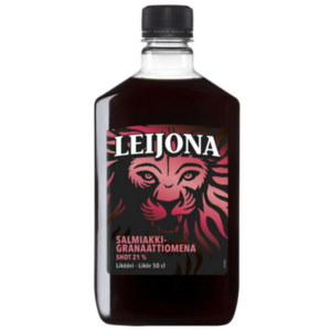 Leijona Salmiakki-Granaattiomena Shot 21% 0.5 l